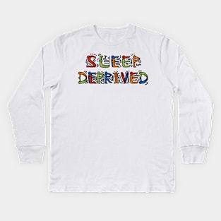 Sleep deprived pop art Kids Long Sleeve T-Shirt